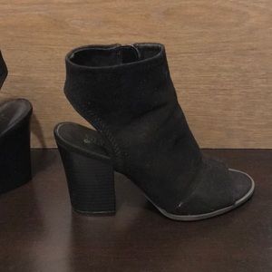 Brash peep toe booties size 7